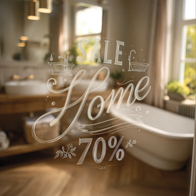 Большая распродажа сантехники и стеклоблоков