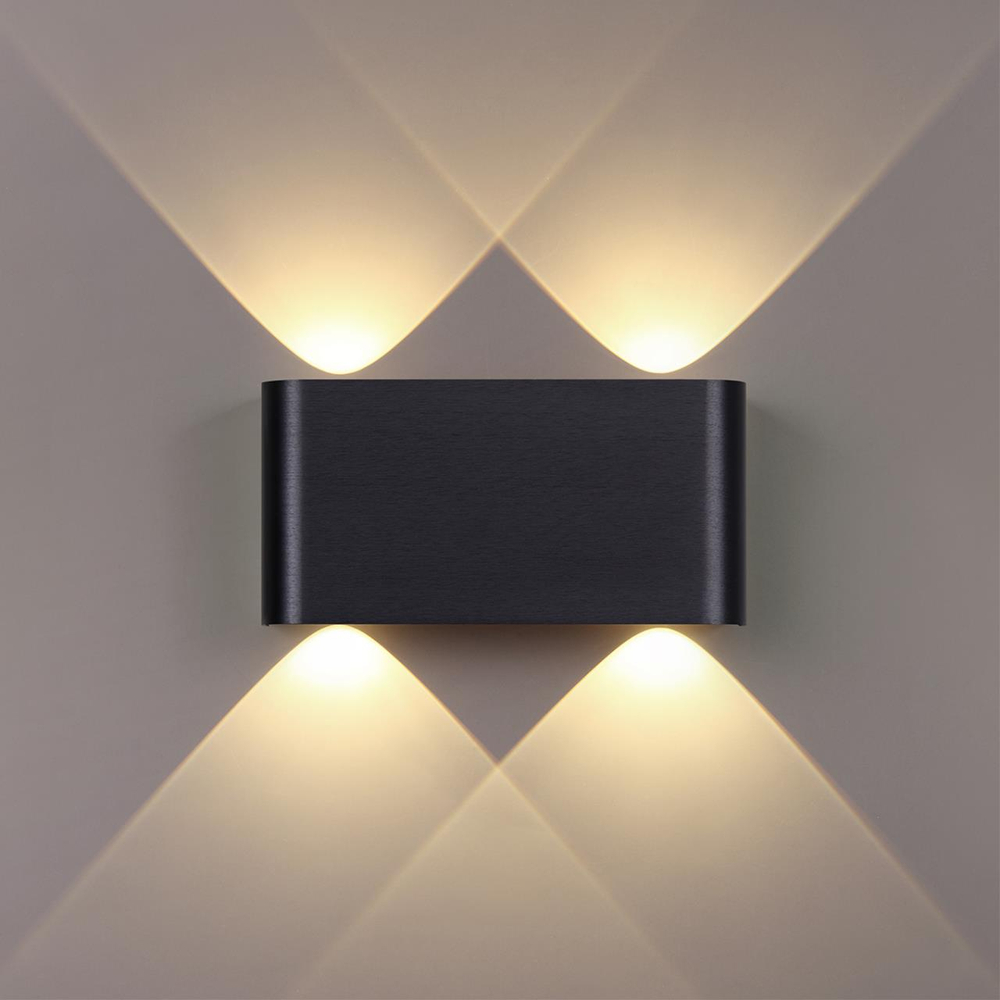 7191/4WL HIGHTECH ODL27 Настенный светильник черный браш./металл IP20 LED 4W 3000K 220V MAGNUM