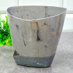 Горшок цветочный 3л Элеганс Минерал, серый мрамор