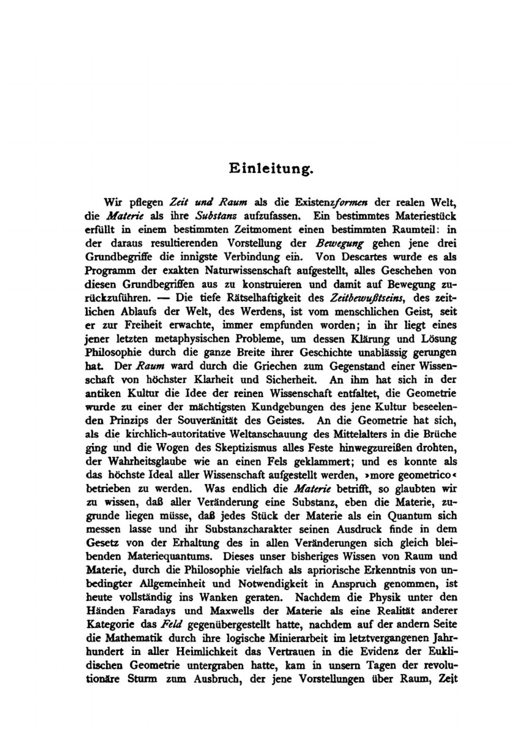 Raum. Zeit. Materie.. Vorlesungen über allgemeine Relativitätstheorie | Hermann Weyl