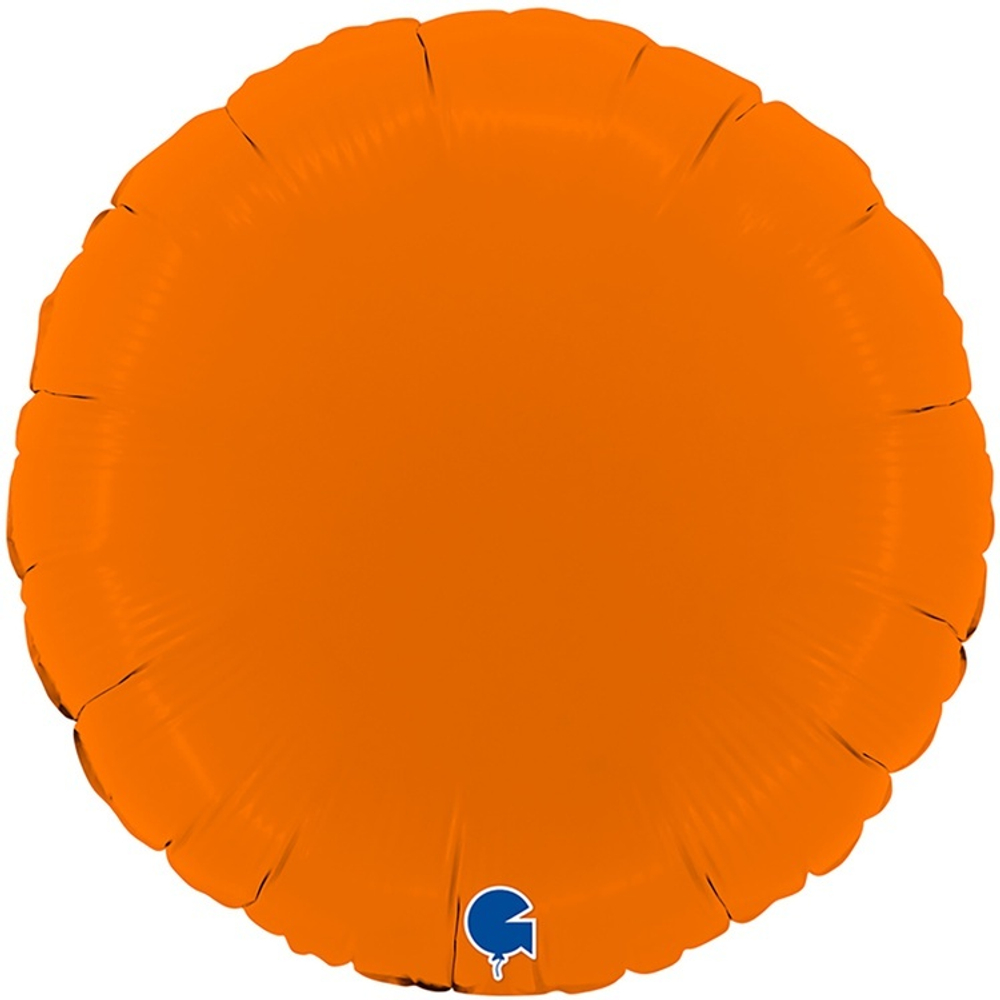 Фольгированная фигура, круг 18"/46СМ Пастель Matte Orange