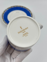 Кофейная пара синяя Yves Saint Laurent by Yamaka