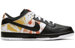 Nike Dunk SB heritage pro qs "roswell raygun" alien non-slip lightweight low-top sneakers for men and women with the same black tie-dye