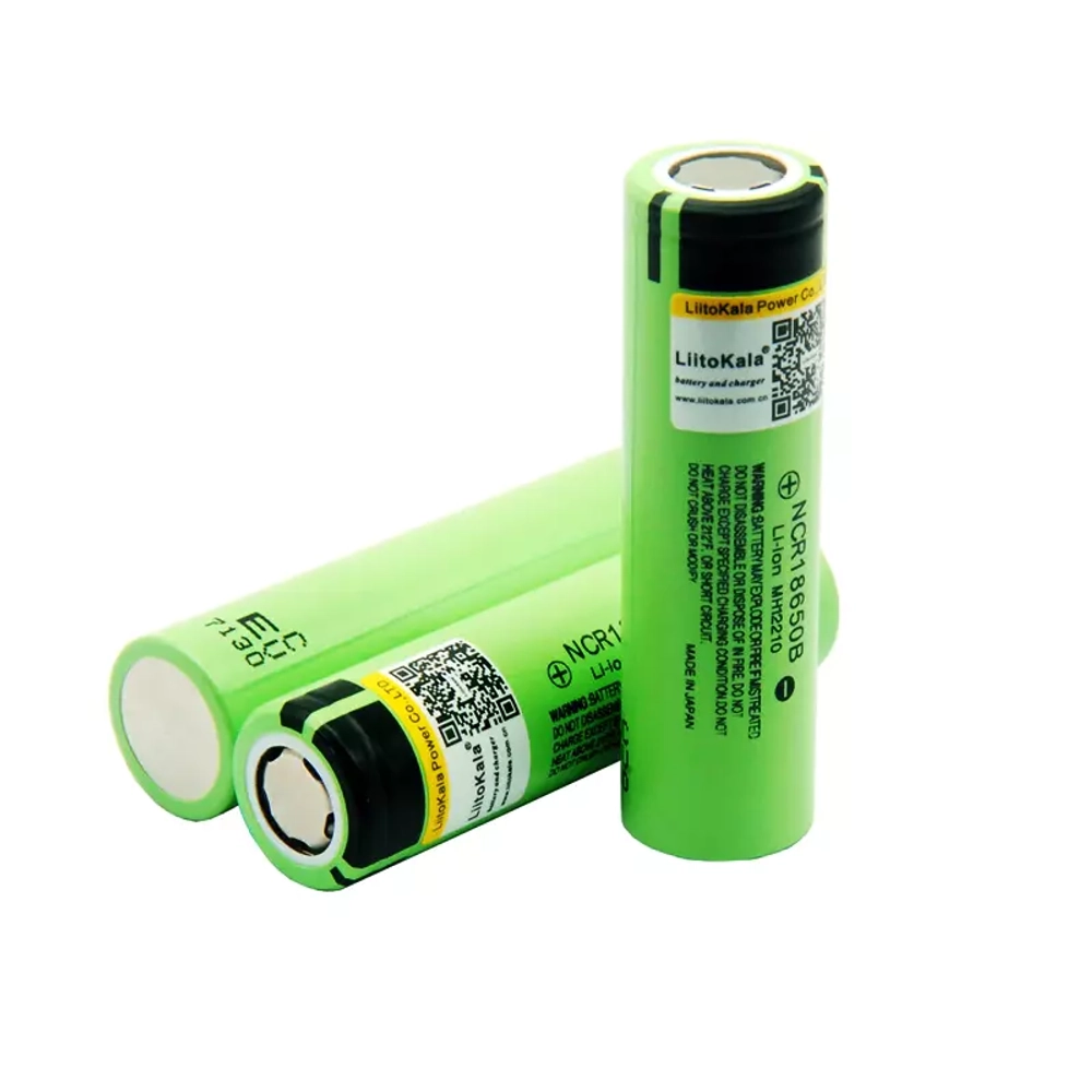 Аккумулятор 18650B 3.7V Li-ion 3400mAh плоская