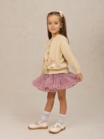 Кофта вязаная на пуговицах с вышивкой