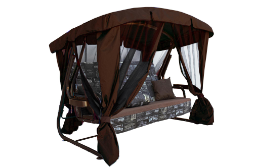 Качели садовые 3-х местные Ранго Премиум Веста арт.МС3310-2025