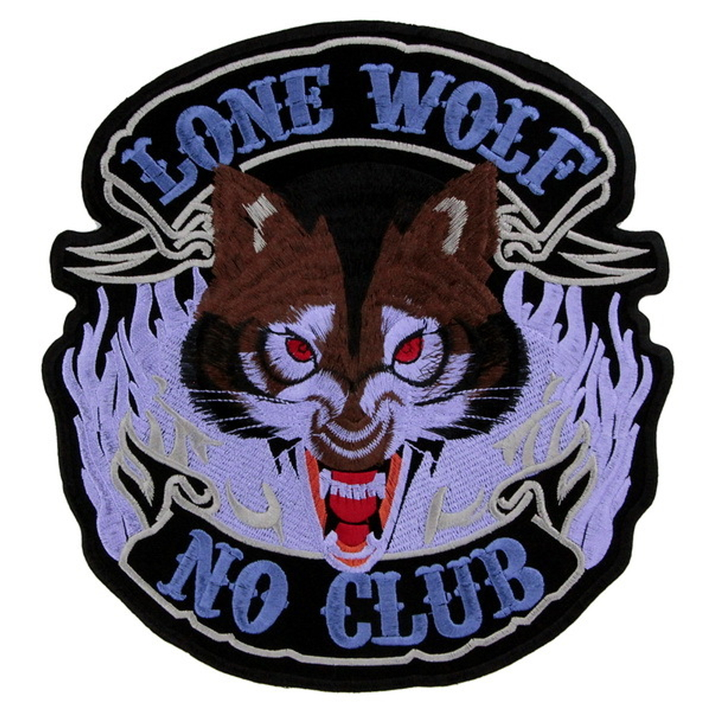 Нашивка Lone Wolf No Club (230*240)