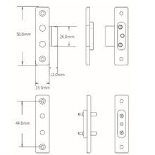 Кабелепереход контактный врезной ST-DL110-WT