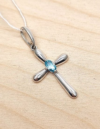 Крест Спаси и Сохрани. С камнем.