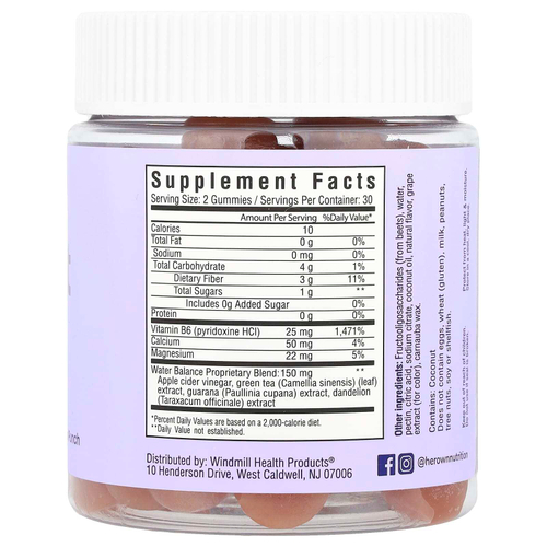 Her Own, Debloat жевательные таблетки для похудения, цитрусовый пунш, 60 жевательных таблеток