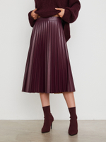 Юбка Pleatst Bordo
