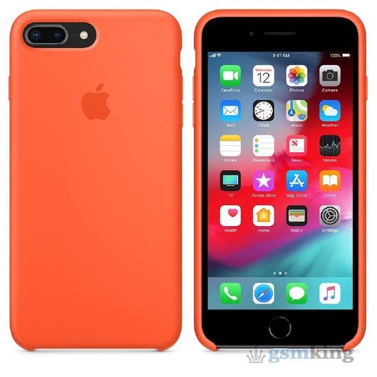 Silicone Case iPhone 8/7 Plus Spicy Orange «Оранжевый шафран»