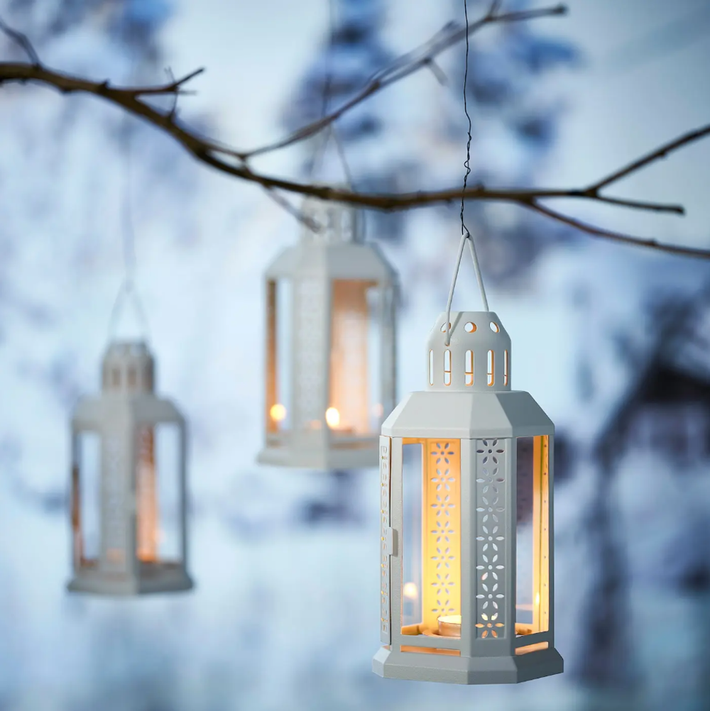 Набор свечей IKEA GLIMMA (ГЛИММА), Белый, 4 часа, 24 шт