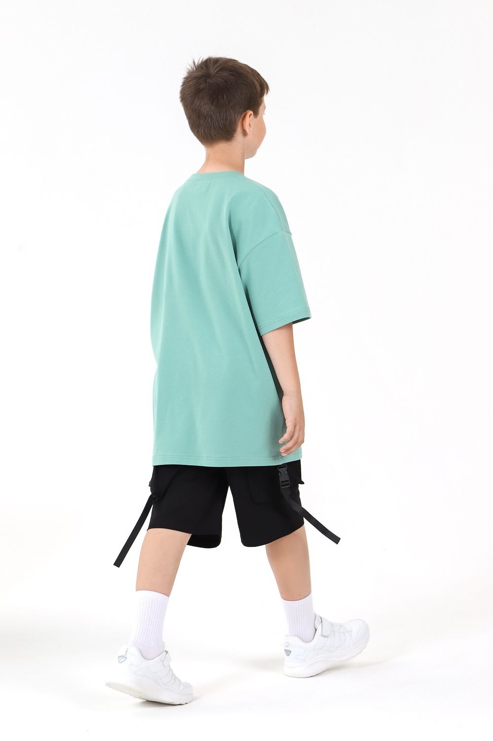 Фуфайка (футболка) для мальчика Леон-1 Виотекс ЗЕЛЁНЫЙ