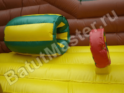 Большой надувной батут-горка "Фрегат"