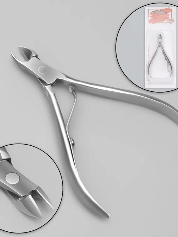 Кусачки маникюрные для кутикулы, 9 см, длина лезвия - 9 мм, на блистере, цвет серебристый