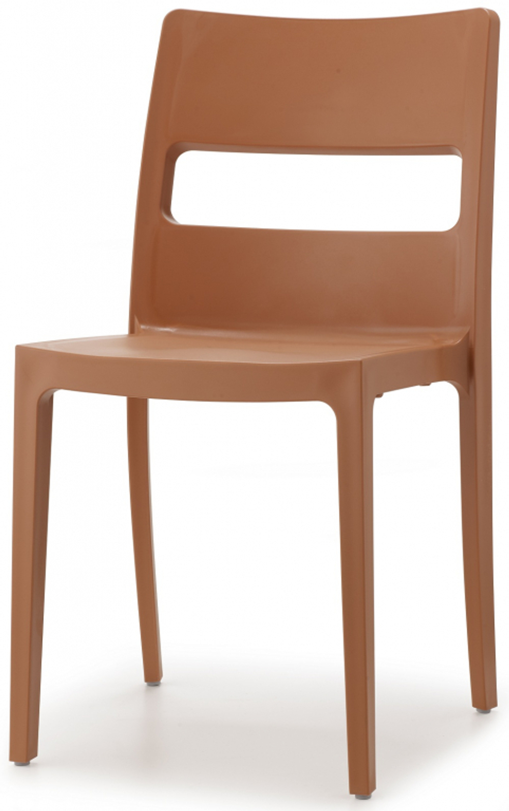 Стул пластиковый Scab Design Sai, терракотовый