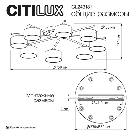 CL243181 ESPACE Люстра