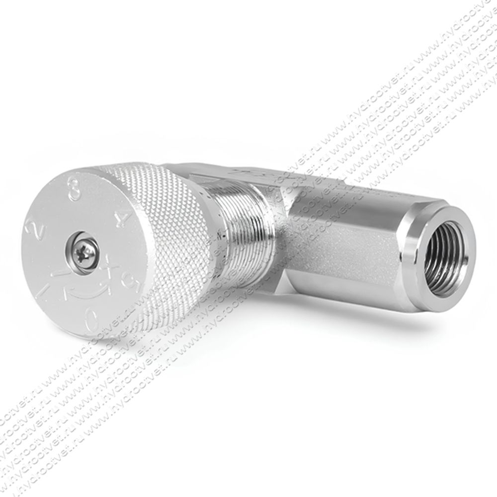 STU-G1/2-1111-1 - Дроссель трубного монтажа c рукояткой, G1/2, с обратным клапаном