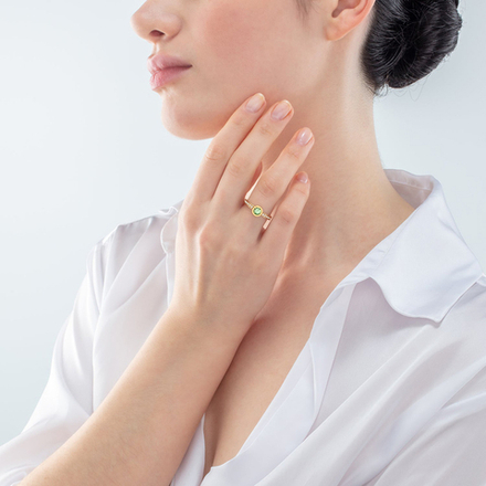 Кольцо Coeur de Lion Green-Gold 0228/40-0516 52