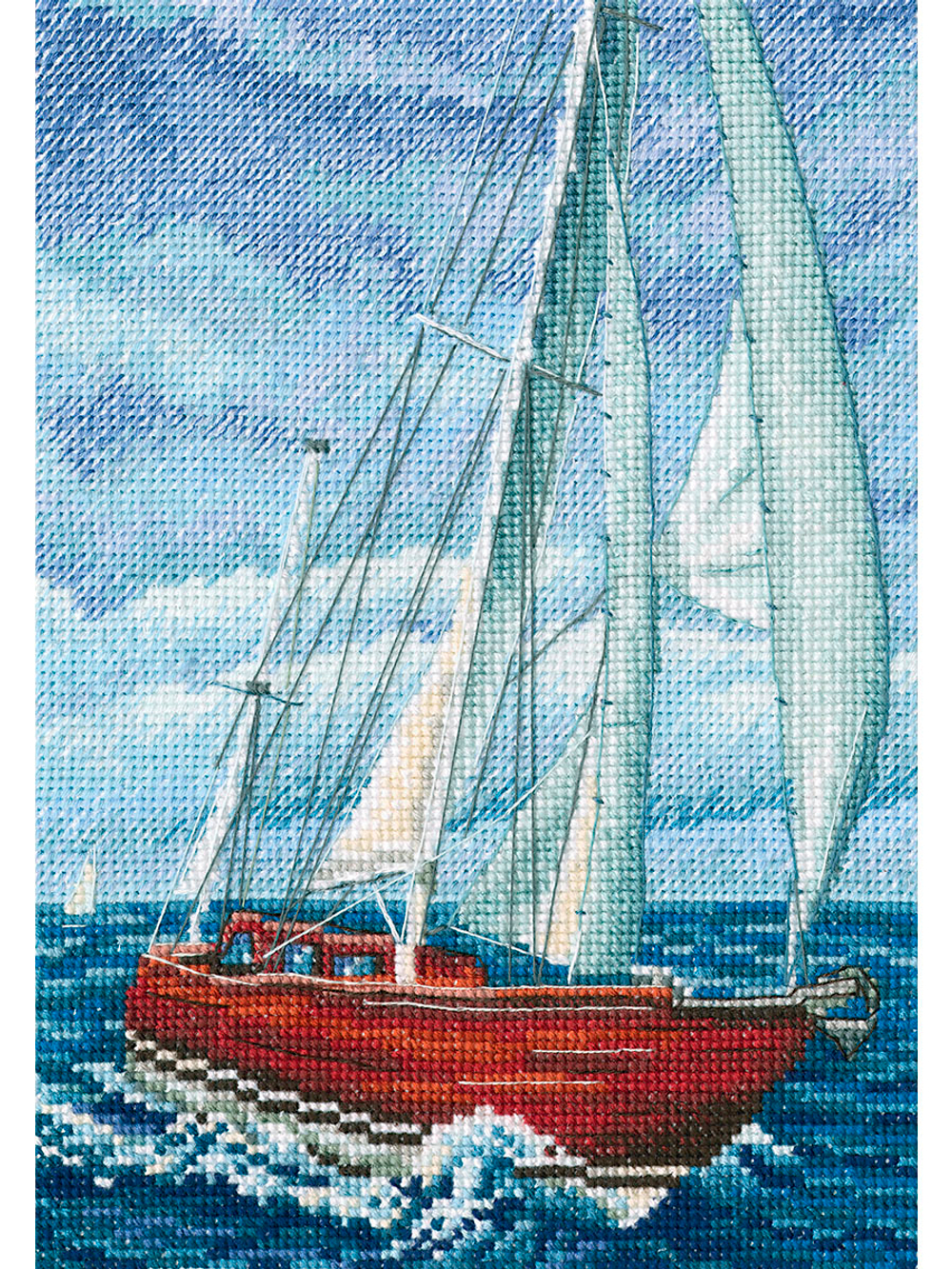 "Со вкусом соли,ветра и солнца"-M849  вышивка
