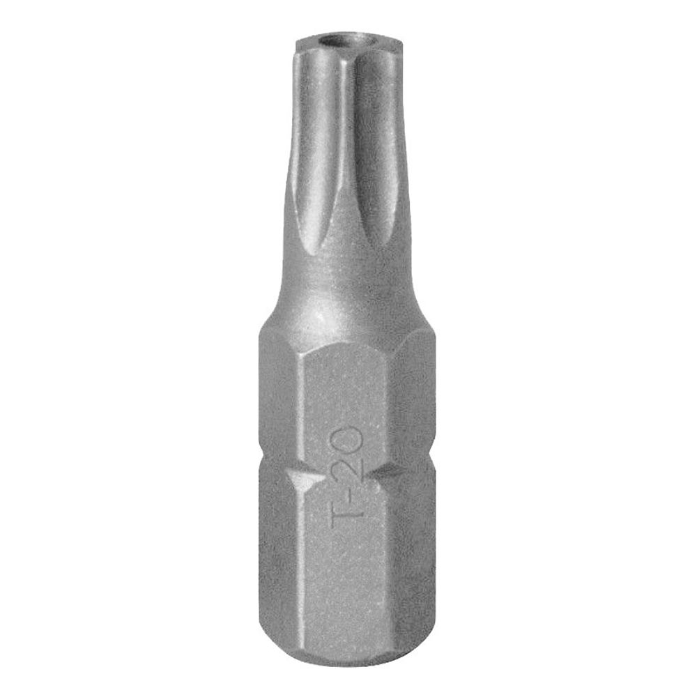 Вставка (бита) торцевая 1/4&amp;quot;, TORX с отверстием, T20, L = 25 мм KING TONY 102520U