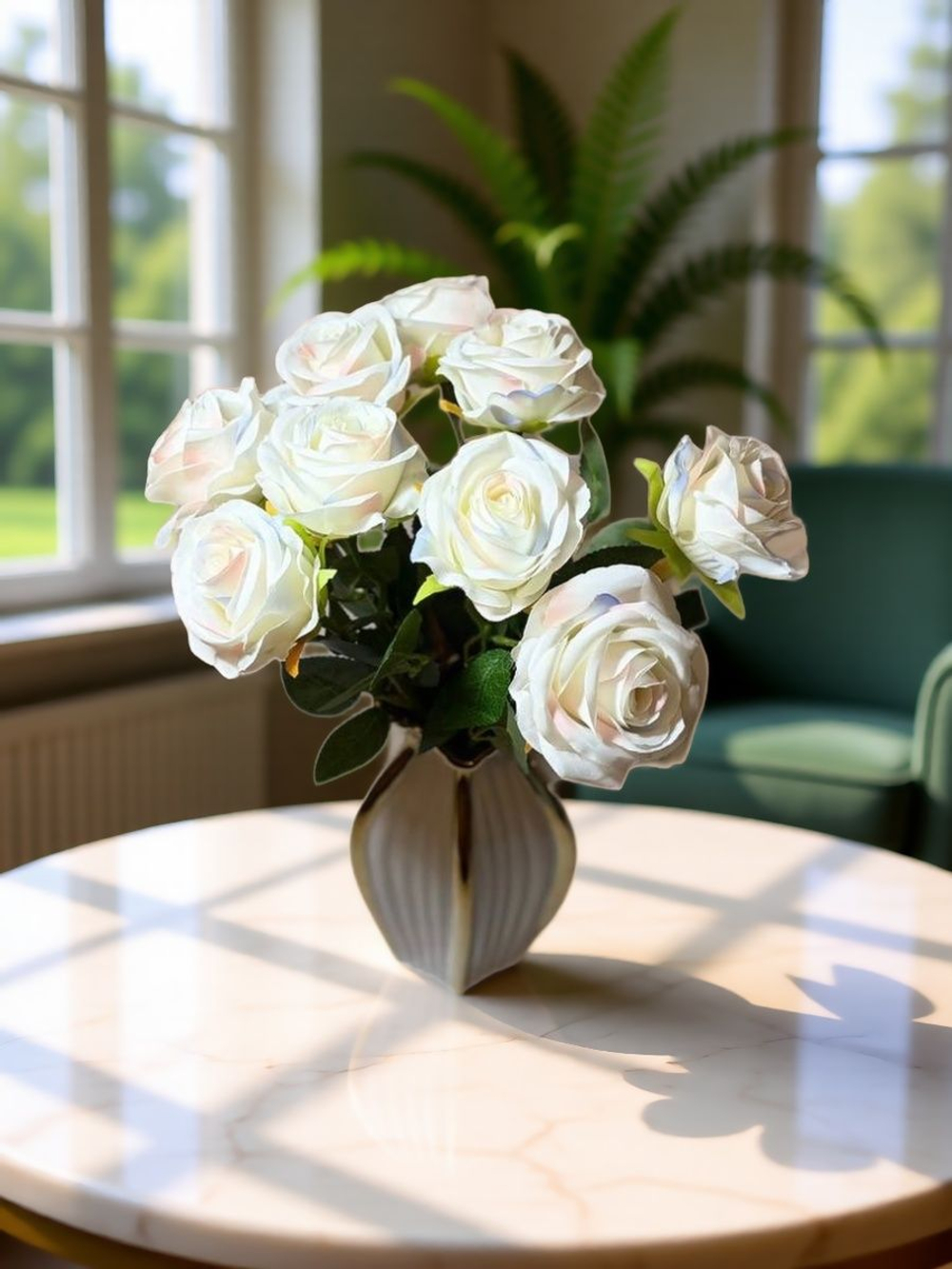 Искусственные цветы, желтые подсолнухи / Высота 44 см. 9 стебелей 9 бутонов/