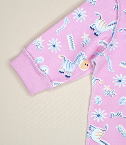 Боди Зебра (розовый)