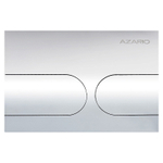 Кнопка смыва AZARIO NEW-TS механическая, двойной смыв, овальные кнопки, нержавеющая сталь 304, хром (AZ-SS-001-CH)