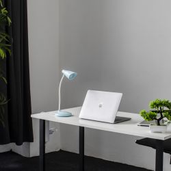 TLD-559 Blue-LED-280Lm-5000K-Dimmer Светильник настольный. 3W. Сенсорный выключатель. Голубой. ТМ Uniel