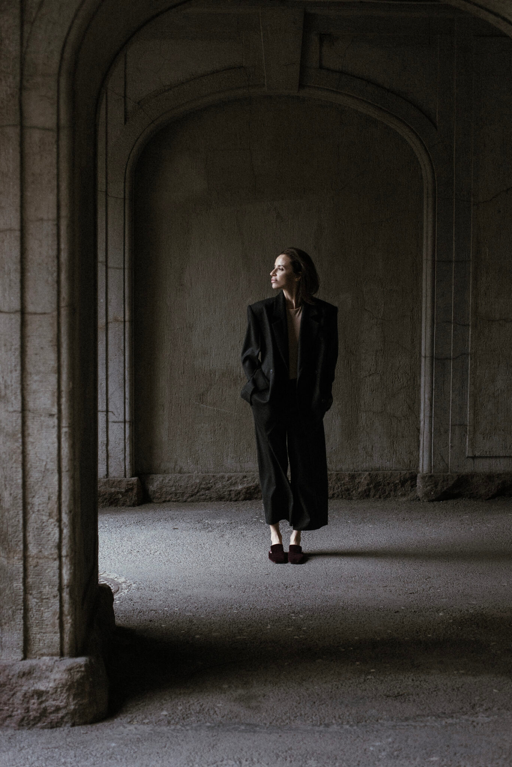 Кюлоты из шерсти Cevil Black