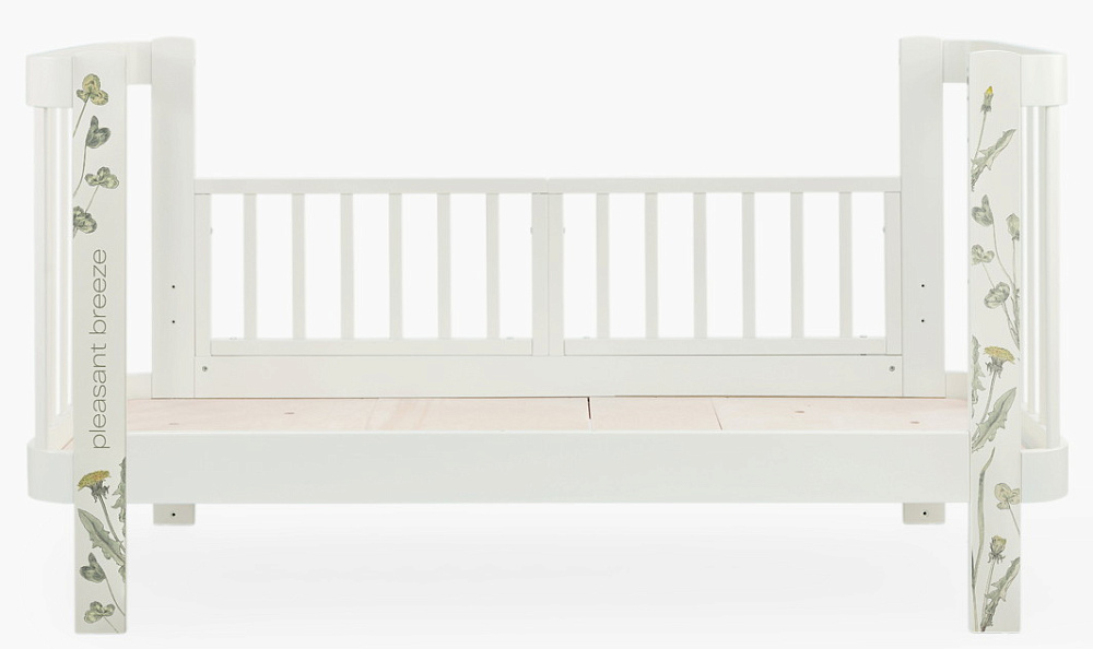 Детская кроватка-трансформер Happy baby Mommy Love в комплекте с расширением 160х70 sage