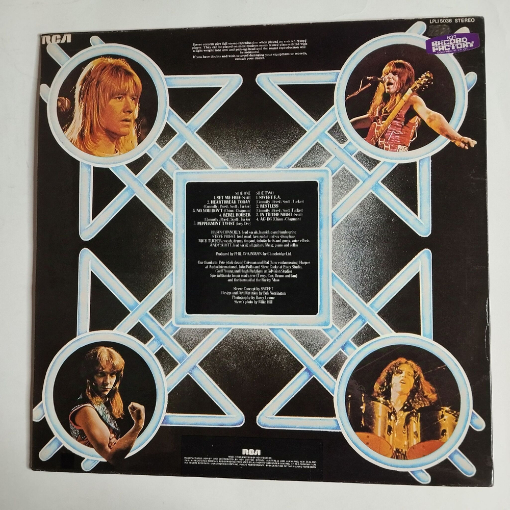 Винтажная виниловая пластинка LP The Sweet Fanny Adams (Австралия 1974)