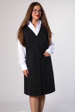 Сарафан женский 4005ВП, черный #429Ч084005ВП