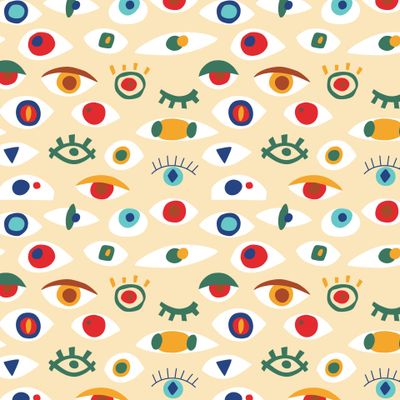 Яркие абстрактные глаза