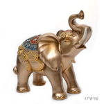 Статуэтка Слон синяя попона с узорами цвет бронза 17х9х16 см