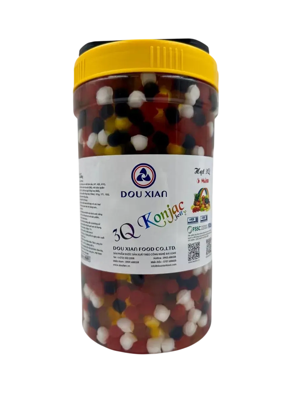 Желейный топпинг шарики для Бабл Ти ,фруктовый микс 2.5кг