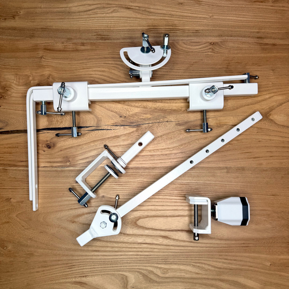 Table-top stand with clamp