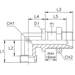 Соединение PD90 DL08 M14х1.5 (корпус)
