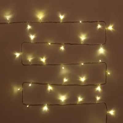 Гирлянда для дома «Водопад» нить 9,5м 100 ламп LED прозрач.пров, 8 реж,IP-20, Теплый белый (возможность соединения)