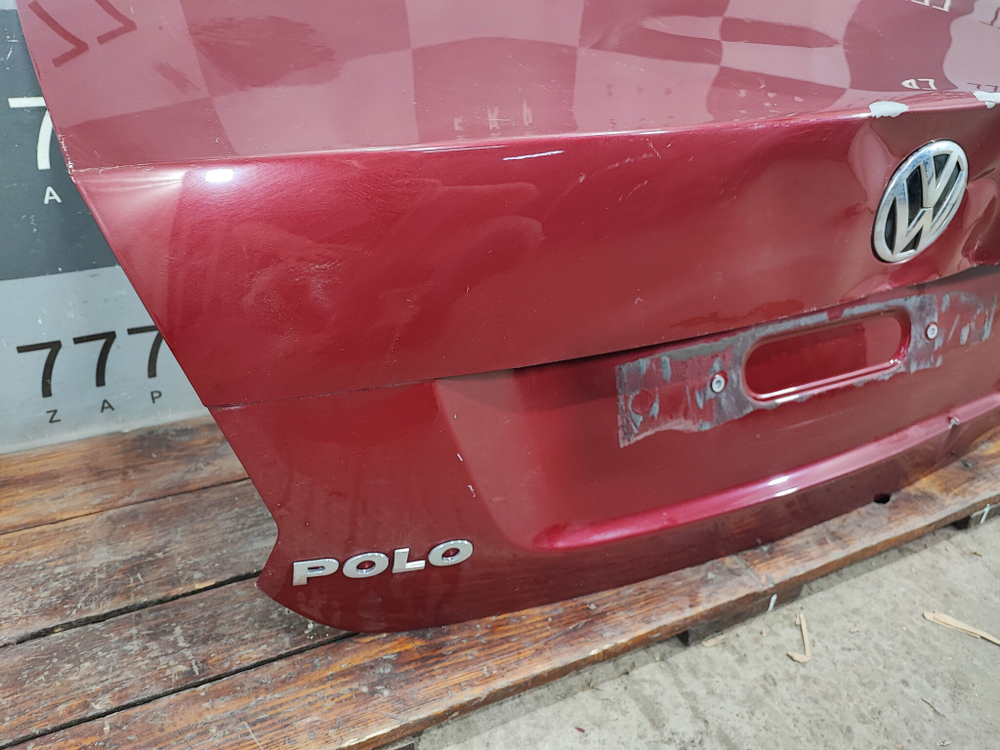 Крышка багажника Volkswagen Polo 5 15-20 Б/У Оригинал 6RU827025F