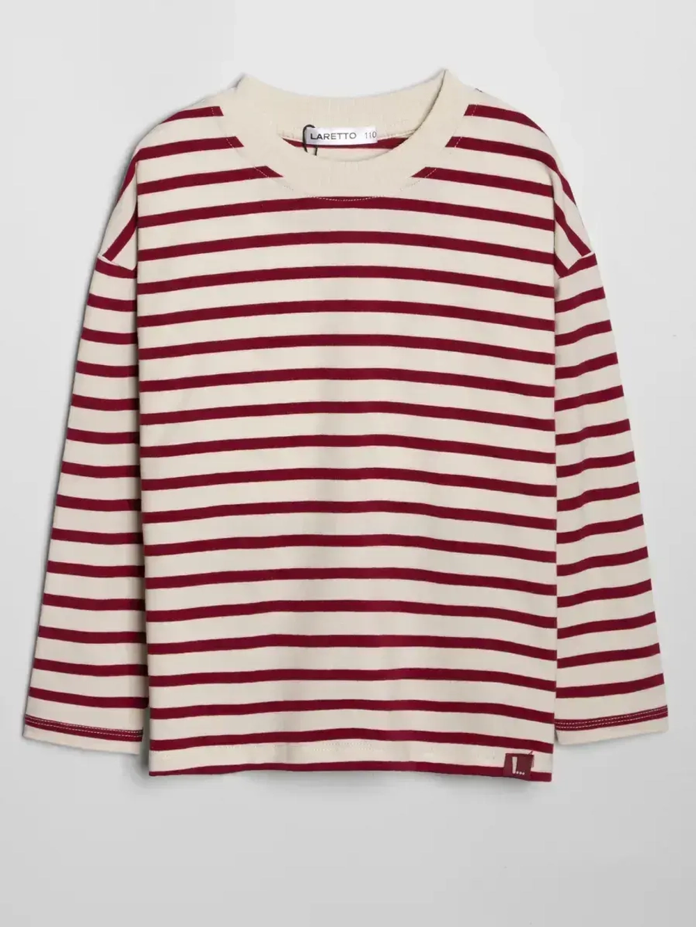 Костюм для девочки в полоску с леггинсами