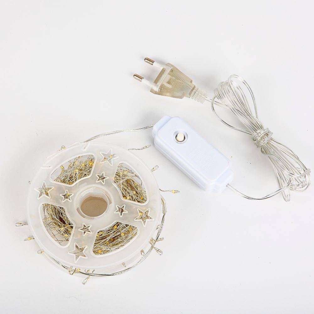 ULD-S1000-250-DTA WHITE IP20 DEWDROP Гирлянда светодиодная Роса. 10м. 250 светодиодов. Белый свет. Провод прозрачный. ТМ Uniel