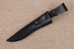 Нож "Гепард", дамасская сталь, рукоять черный граб мореный