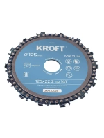 Диск пильный цепной для УШМ 125 мм KROFT