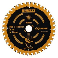 Диск пильный по дереву DeWalt CONSTRUCTION DT10301 165х20мм 40T