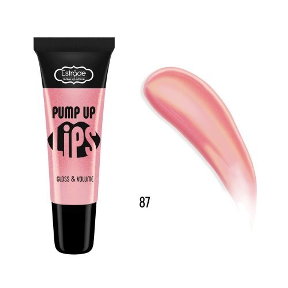 Estrade Блеск для губ Pump Up Lips, с плампинг-эффектом, тон №87, 12 мл