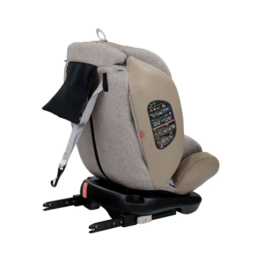 Автокресло Indigo AERO ISOFIX, ST-3, группа 0+1+2+3 (0-36 кг) бежевый лен