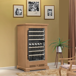 Винный шкаф двухзонный Meyvel MV77PRO-KBT2 (Натуральный бук)