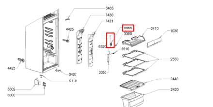 Датчик температуры для холодильника Whirlpool (Вирпул) - 481228208681